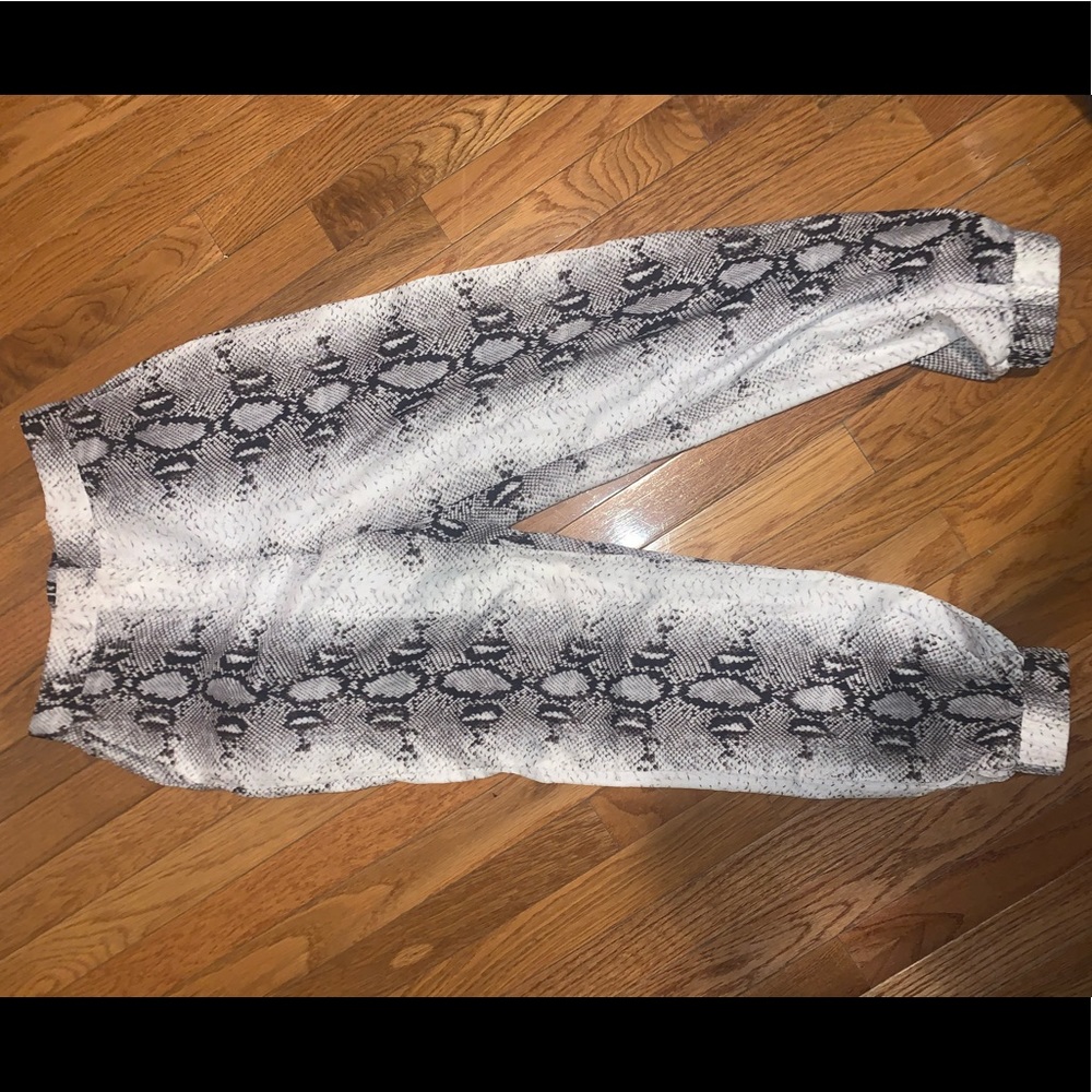 Snake print pants